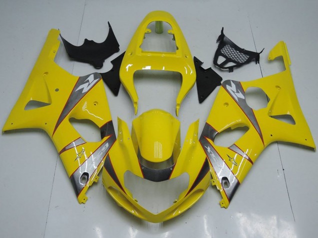 2000-2002 Suzuki GSXR 1000 Motorcycle Fairings - Yellow Silver Grey Canada Websites