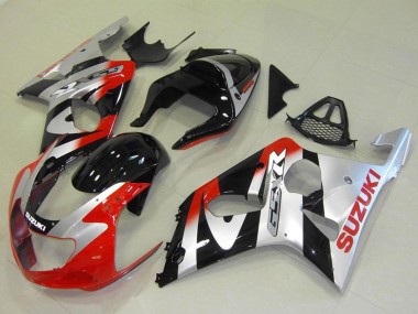 2000-2002 Suzuki GSXR 1000 Motorcycle Fairings - Silver Red Glossy Black Canada Websites