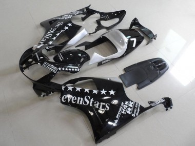 2000-2006 Honda VTR1000 Motorcycle Fairings - Glossy Black White SevenStars Canada Websites