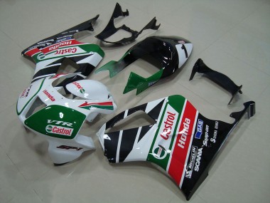 2000-2006 Honda VTR1000 Bike Fairing - White Red Green Glossy Black Castrol Canada Websites