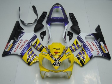 2001-2003 Honda CBR600 F4i Motorcycle Fairings - Yellow White Blue Black Red Nastro Azzurro Canada Websites