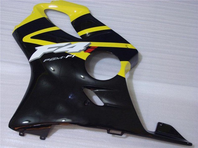 2001-2003 Honda CBR600 F4i Motorcycle Fairing - Yellow Glossy Black Canada Websites
