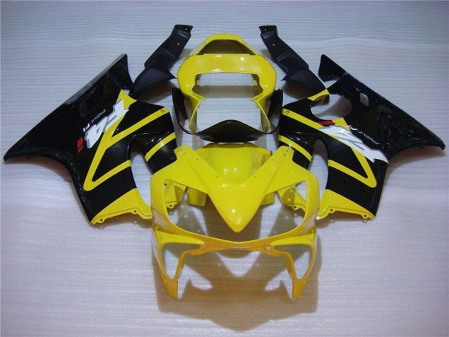 2001-2003 Honda CBR600 F4i Motorcycle Fairing - Yellow Glossy Black Canada Websites