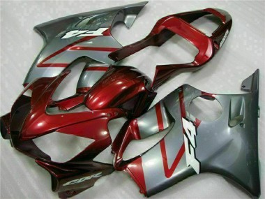2001-2003 Honda CBR600 F4i Motorcycle Fairing Kits - Silver Red Canada Websites