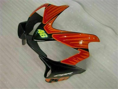 2001-2003 Honda CBR600 F4i Motorcycle Fairings - Yellow Orange Glossy Black Rossi 46 Canada Websites