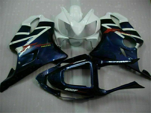 2001-2003 Honda CBR600 F4i Motorcycle Fairings - White Blue Black Stripe Canada Websites