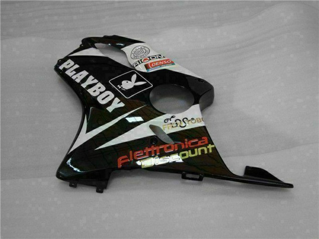 2001-2003 Honda CBR600 F4i Motorcycle Fairings - White Yellow Glossy Black Playboy Canada Websites