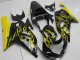 2001-2003 Suzuki GSXR 600/750 Motorcycle Fairings - Glossy Black Yellow Flame Canada Websites