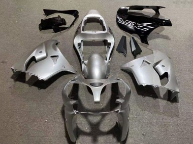 2002-2003 Kawasaki ZX9R Motorcycle Fairings - Silver Glossy Black Canada Websites