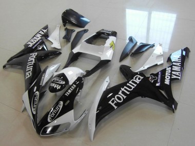 2002-2003 Yamaha YZF R1 Motorcycle Fairings - White Glossy Black Fortuna Motul Canada Websites