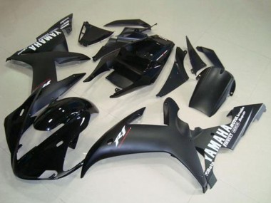 2002-2003 Yamaha YZF R1 Motorcycle Fairings - Glossy Black Matte Black White Decals Canada Websites