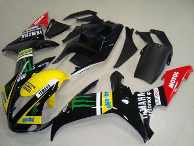 2002-2003 Yamaha YZF R1 Motorcycle Fairings - Glossy Black Yellow Red Green Motul Monster Canada Websites