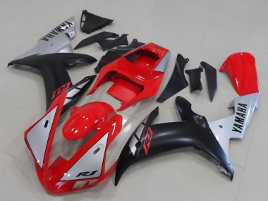 2002-2003 Yamaha YZF R1 Motorcycle Fairings - Red Silver Matte Black Canada Websites