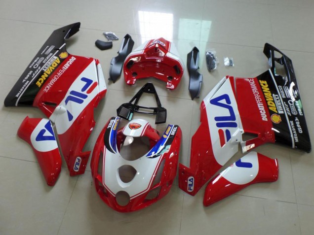 2003-2004 Ducati 749 999 Motorcycle Fairings - White Red Blue Glossy Black Fila Canada Websites