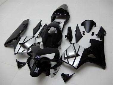 2003-2004 Honda CBR600RR Motorcycle Fairings - Silver Glossy Black Stripe Canada Websites