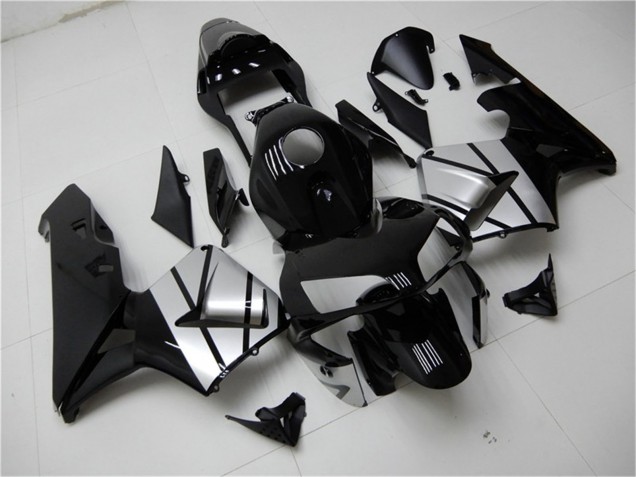 2003-2004 Honda CBR600RR Motorcycle Fairings - Silver Glossy Black Stripe Canada Websites