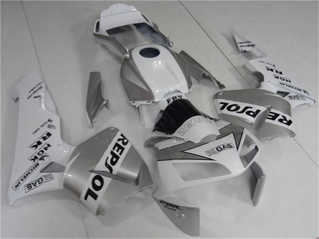 2003-2004 Honda CBR600RR Motorcycle Fairing - White Silver Black Repsol Canada Websites