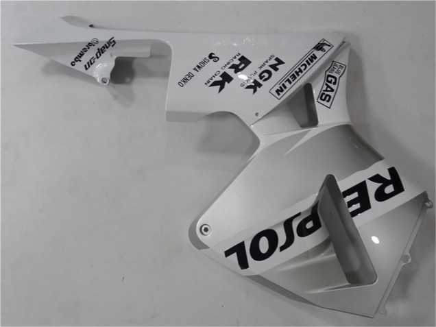 2003-2004 Honda CBR600RR Motorcycle Fairing - White Silver Black Repsol Canada Websites