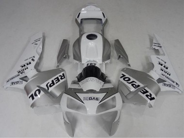 2003-2004 Honda CBR600RR Motorcycle Fairing - White Silver Black Repsol Canada Websites