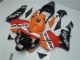 2003-2004 Honda CBR600RR Motorcycle Fairing Kits - Orange White Red Glossy Black Repsol Canada Websites