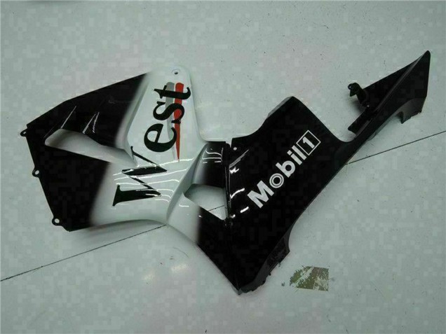 2003-2004 Honda CBR600RR Motorcycle Fairings - Glossy Black White West Mobil Canada Websites