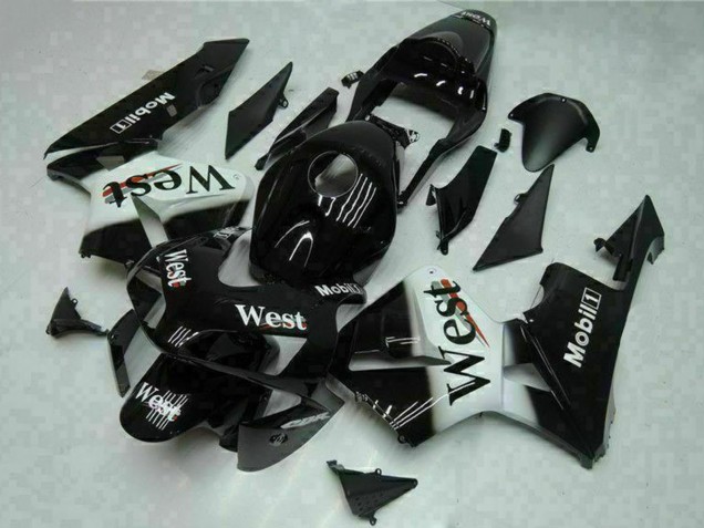 2003-2004 Honda CBR600RR Motorcycle Fairings - Glossy Black White West Mobil Canada Websites
