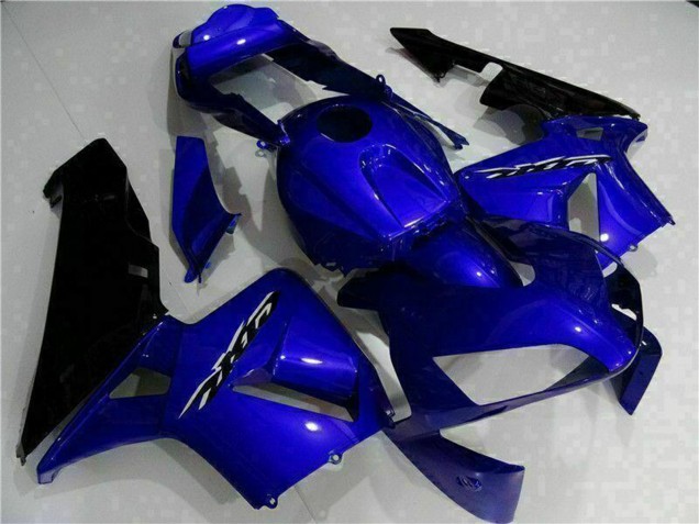 2003-2004 Honda CBR600RR Motorcycle Fairing Kits - Blue Glossy Black Canada Websites