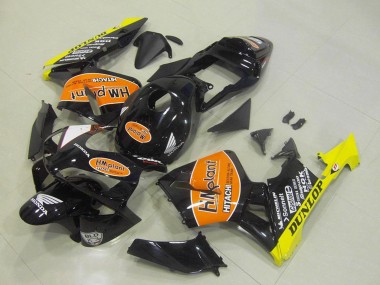 2003-2004 Honda CBR600RR Motorcycle Fairings - Glossy Black Orange Yellow Hm Plant Dunlop Canada Websites