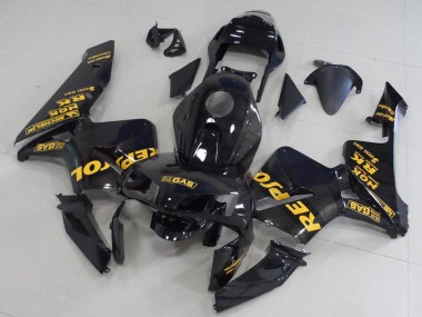 2003-2004 Honda CBR600RR Motorcycle Fairings - Glossy Black Gold Repsol Canada Websites