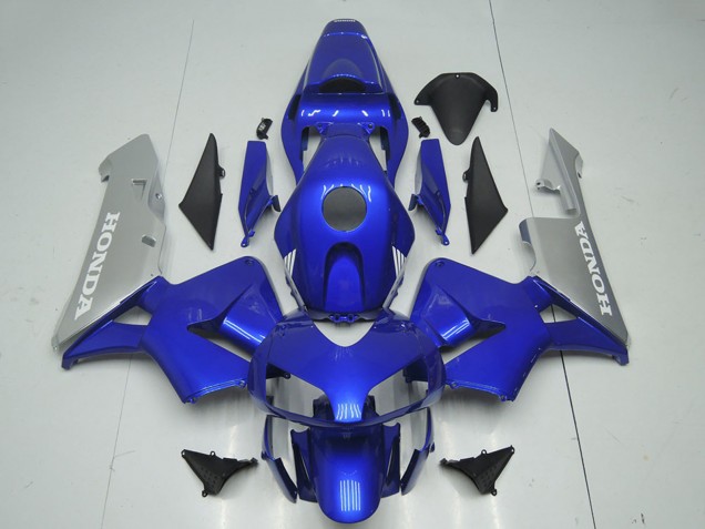 2003-2004 Honda CBR600RR Motorcycle Fairing - Silver Blue Canada Websites
