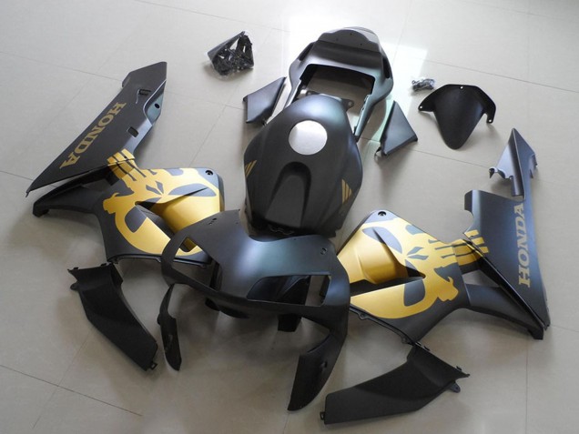2003-2004 Honda CBR600RR Motorcycle Fairings - Matte Black Gold Canada Websites
