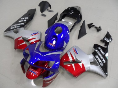 2003-2004 Honda CBR600RR Motorcycle Fairings - Silver Red Blue Glossy Black HRC Canada Websites
