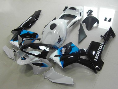 2003-2004 Honda CBR600RR Motorcycle Fairings - White Blue Glossy Black Canada Websites