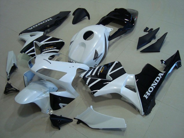 2003-2004 Honda CBR600RR Motorcycle Fairings - White Glossy Black Canada Websites