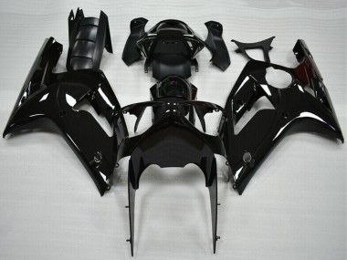 2003-2004 Kawasaki ZX6R Motorcycle Fairing - Glossy Black Canada Websites