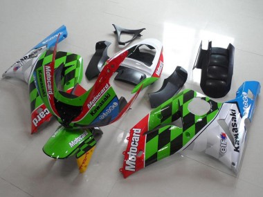 2003-2004 Kawasaki ZX6R Motorcycle Fairings - White Red Green Blue Black Motocard Canada Websites