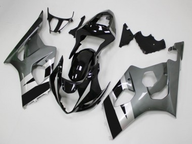 2003-2004 Suzuki GSXR 1000 Motorcycle Fairings - Glossy Black Silver Grey Canada Websites