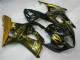 2003-2004 Suzuki GSXR 1000 Motorcycle Fairings - Glossy Black Gold Flame Canada Websites