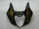 2003-2004 Suzuki GSXR 1000 Motorcycle Fairings - Glossy Black Gold Flame Canada Websites
