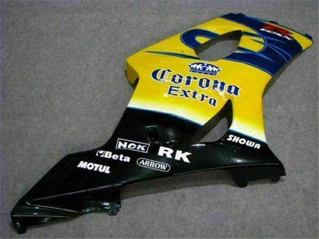 2003-2004 Suzuki GSXR 1000 Motorcycle Fairings - Yellow Blue White Red Corona Motul Canada Websites