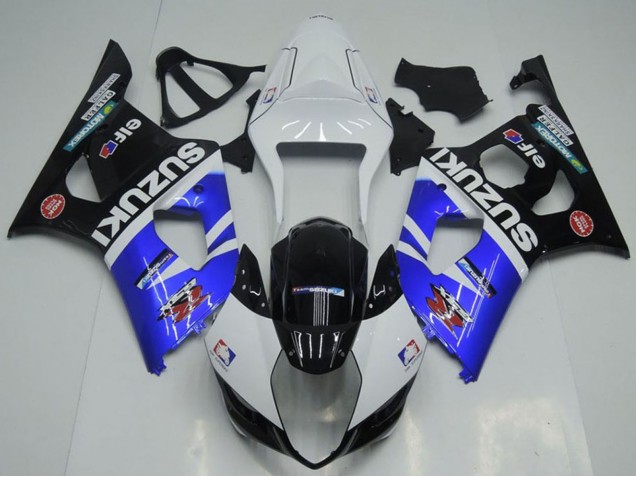 2003-2004 Suzuki GSXR 1000 Motorcycle Fairings - White Blue Black Red Elf Canada Websites