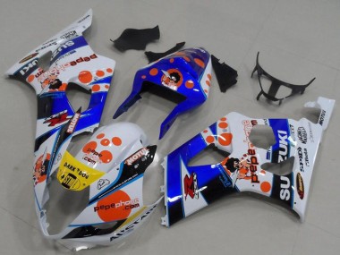 2003-2004 Suzuki GSXR 1000 Motorcycle Fairings - White Blue Red Yellow Pepe Phone Canada Websites