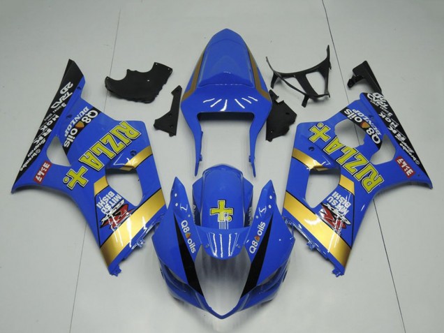 2003-2004 Suzuki GSXR 1000 Motorcycle Fairing - Blue Gold Black Rizla Canada Websites