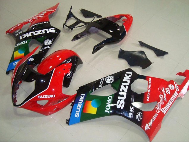 2003-2004 Suzuki GSXR 1000 Motorcycle Fairings - Red Black Blue Green JOMO Pepephone Canada Websites