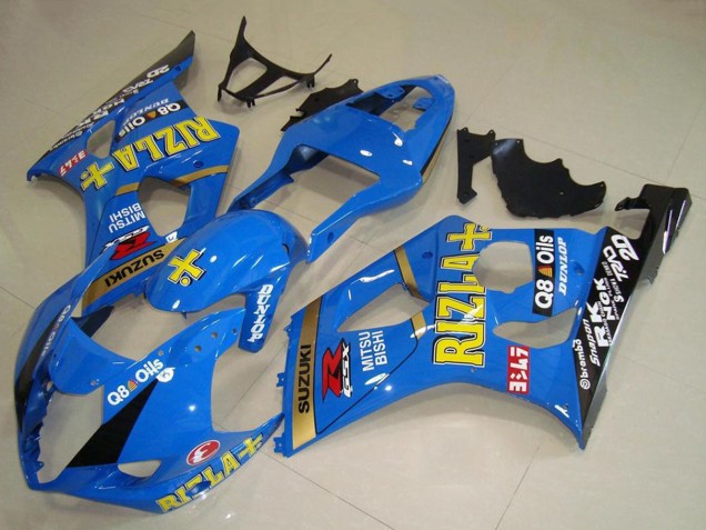 2003-2004 Suzuki GSXR 1000 Motorcycle Fairings - Blue Gold Black Rizla Canada Websites
