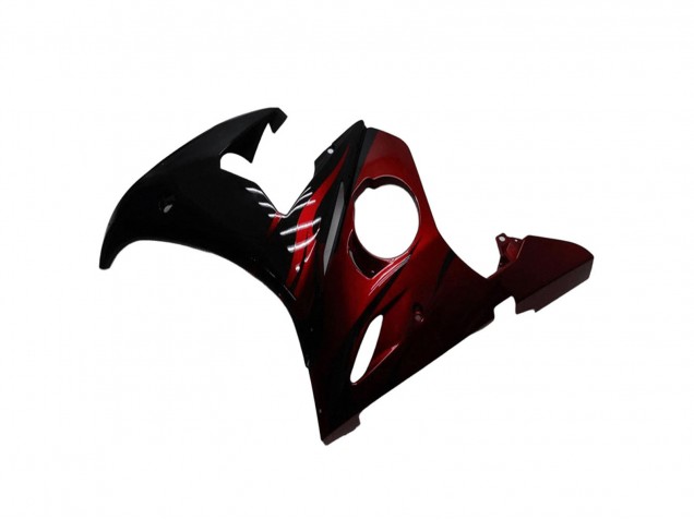 2003-2004 Yamaha YZF R6 Motorcycle Fairing Kits - Glossy Black Red Canada Websites