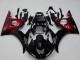 2003-2004 Yamaha YZF R6 Motorcycle Fairing Kits - Glossy Black Red Canada Websites
