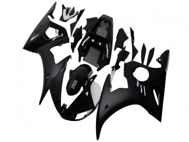 2003-2004 Yamaha YZF R6 Motorcycle Fairings - Glossy Black Matte Black Canada Websites