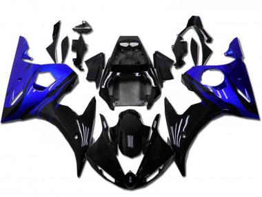 2003-2004 Yamaha YZF R6 Motorcycle Fairing Kits - Blue Glossy Black Canada Websites