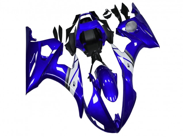 2003-2004 Yamaha YZF R6 Motorcycle Fairings - Blue White Canada Websites